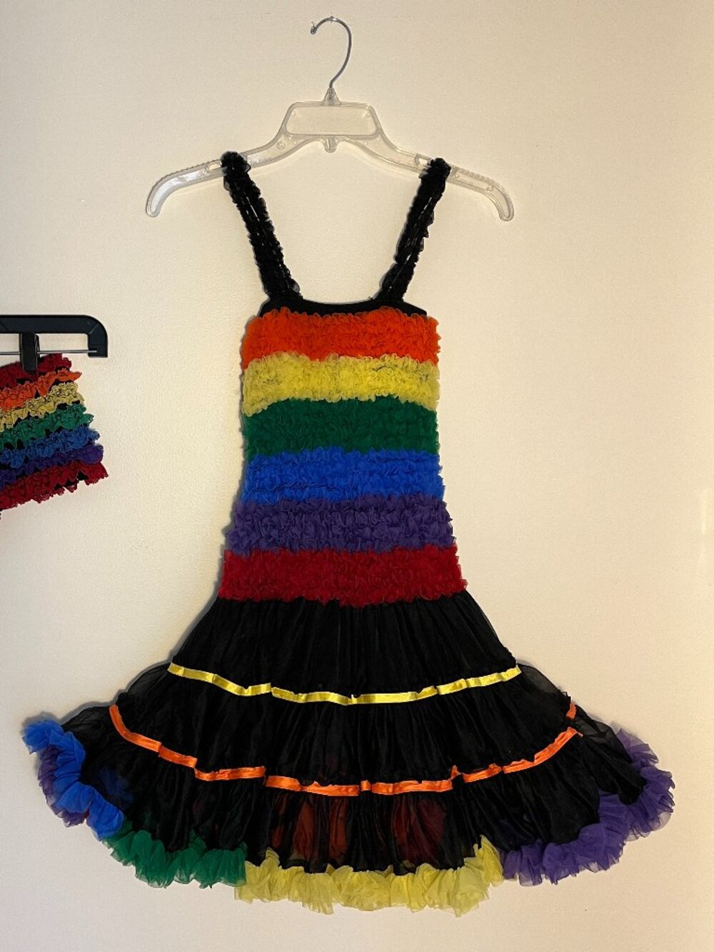Dance Dress and Bloomers Rainbow Tutu Can Can Costume